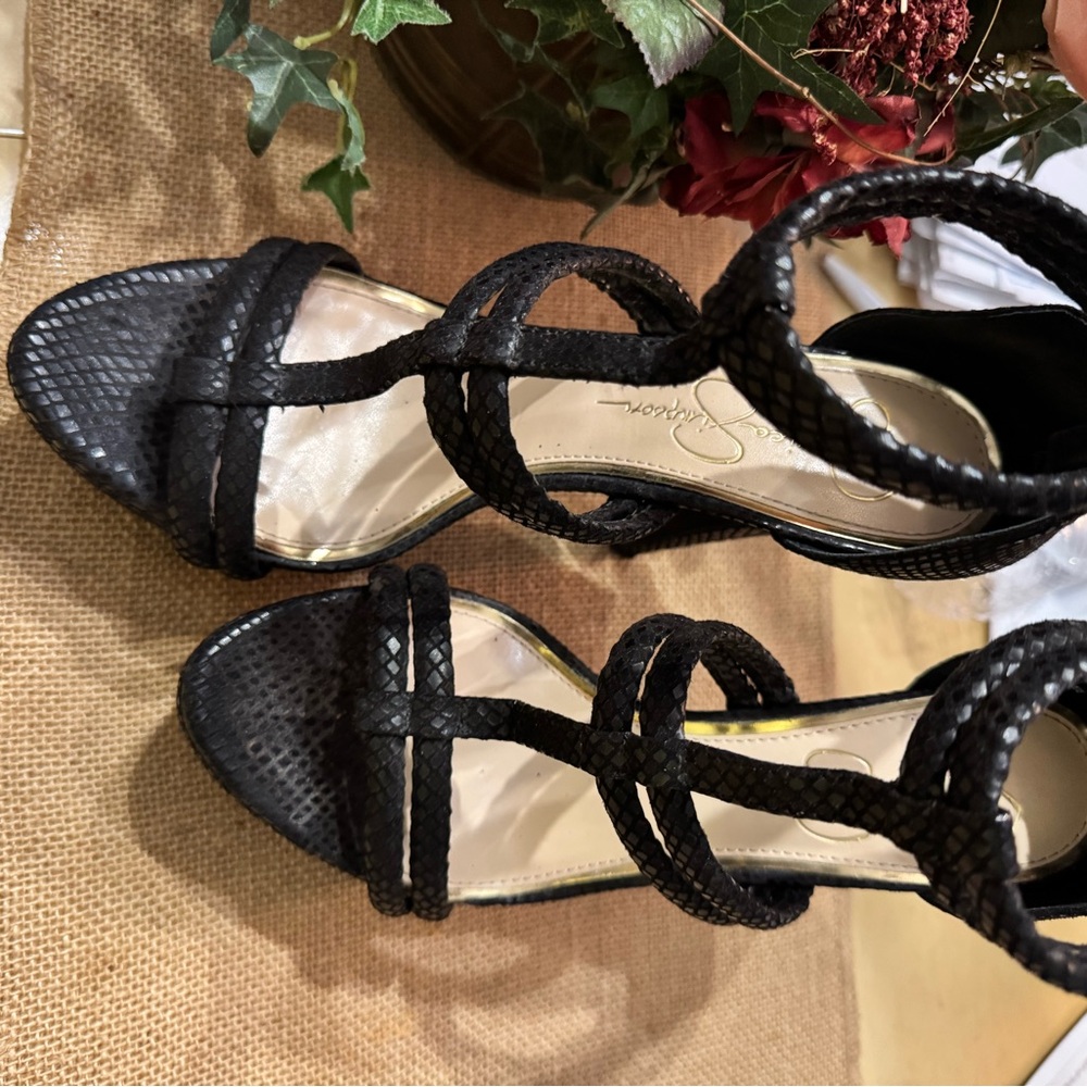 Jessica Simpson Black High Stiletto Heels - Picture 4 of 8